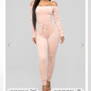 Baby pink jumpsuit from fashion nova